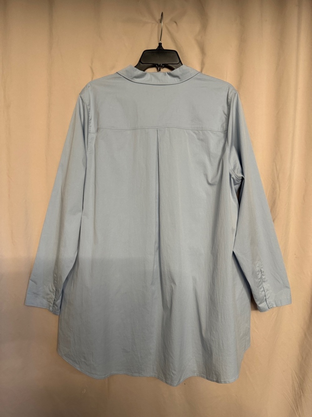 Stella Carakasi Oversized Button-Up Tunic, Size XL, Color Light Blue - Picture 6 of 11
